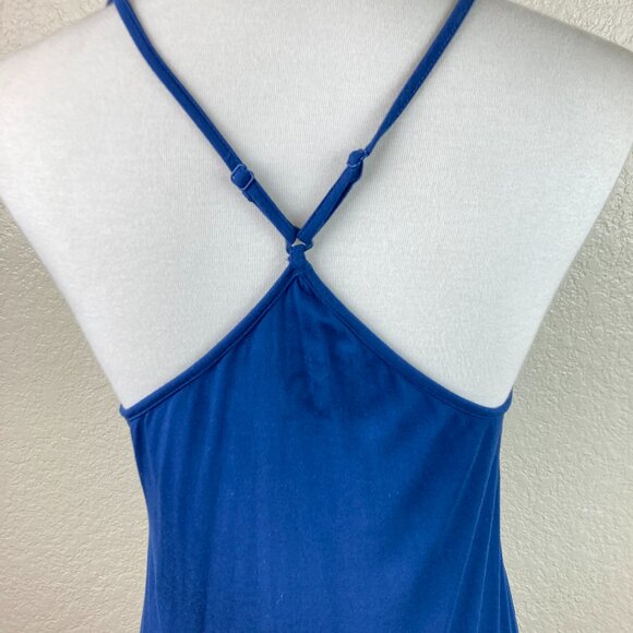FacePlant Dreams Blue Bamboo Lace Chemise Nightie Spaghetti Straps Size M - Picture 7 of 11